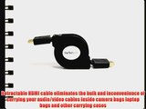 StarTech.com HDADRET4 4-Feet Retractable High Speed HDMI Cable -HDMI to HDMI Micro - M/M