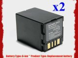 2 Pack Replacement Battery for 6Hrs BN-VF733 JVC Everio GZ-MG21U GZ-MG505--ATC?