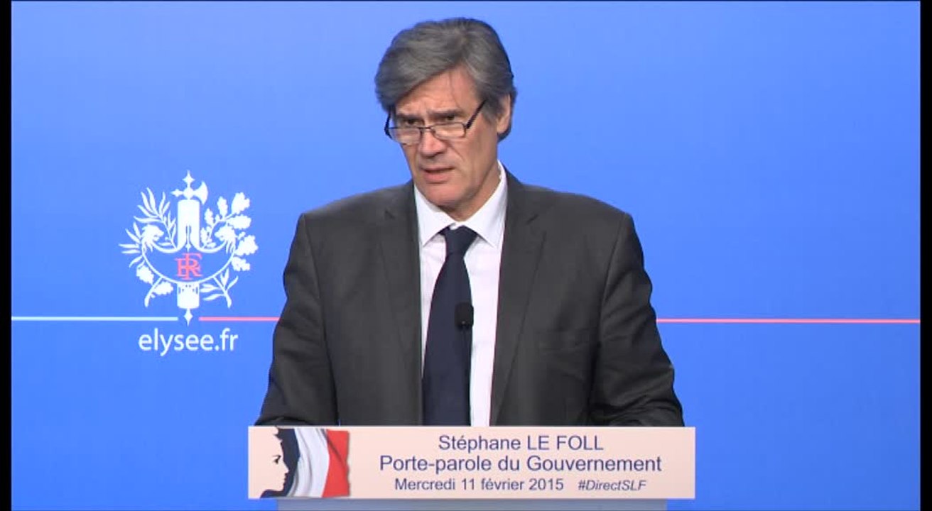 Compte-rendu du Conseil des ministres du 11 février 2015