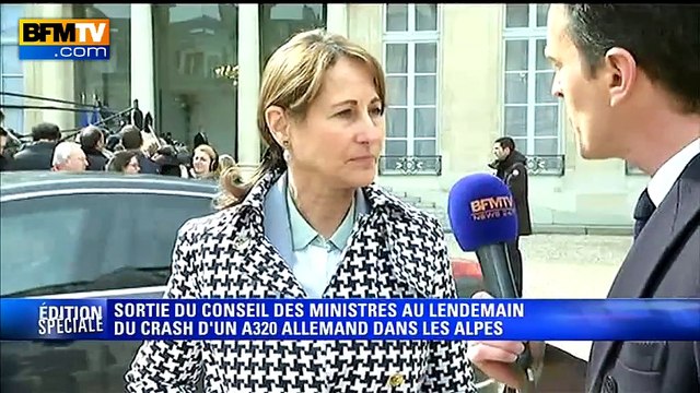 Crash A320: J'ai ressenti beaucoup d'effroi , relate Ségolène Royal
