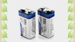 EBL? 600mAh 9 Volt Li-ion Rechargeable 9V Batteries Lithium-ion 2 Pack