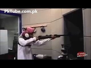 Funny Arab Gun Firing Video