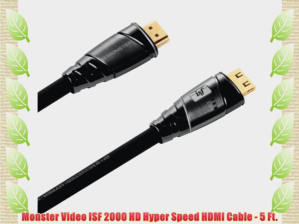 Monster Video ISF 2000 HD Hyper Speed HDMI Cable - 5 Ft.
