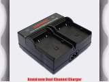 Kapaxen Dual Channel Battery Charger for JVC BN-VG107 BN-VG108 BN-VG114 BN-VG121 BN-VG138 Camcorder