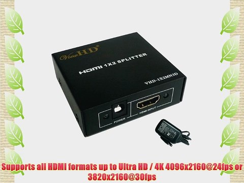 ViewHD HDMI Splitter (Ultra HD / 4K Prosumer HDMI 1x4 Splitter | VHD-PRO1X4i)