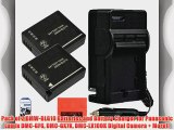 Pack of 2 DMW-BLG10 Batteries and Battery Charger for Panasonic Lumix DMC-GF6 DMC-GX7K DMC-LX100K