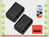Pack Of 2 VW-VBK180 Batteries for Panasonic HC-V10 HC-V100 HC-V500 HC-V700 Camcorder   More!!