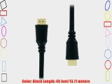 45 FT High Speed HDMI Cable with Ethernet (CL2 and FT4 Rated) - Supports 3D and Audio Return