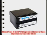 Maximal Power DB CAN BP-945 Replacement Battery for Canon Digital Camera/Camcorder (Black)
