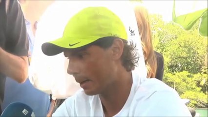 Rafael Nadal's pre-tournament interview at Miami Open 2015 (in Spanish)