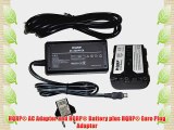 HQRP AC Power Adapter / Charger and Battery compatible with Sony Handycam DCR-TRV330E DCR-TRV33E