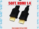 BuyCheapCables 50ft. HDMI to HDMI Cable Gold 24k V1.4 CL2   Ethernet 50 Feet (15m)