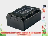Samsung HMX-F80 Camcorder Battery Lithium Ion (2100 mAh 3.7v) - Replacement For Samsung IA-BP210E