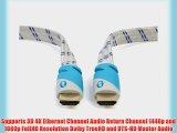 Aurum Flat Series - Flat HDMI Cable with Ethernet (35 FT) - Supports 3D