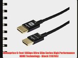 Monoprice 6-Feet 18Gbps Ultra Slim Series High Performance HDMI Technology - Black (110765)