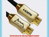 HDMI Cable Nylon Braided Platinum and Gold Style Male to Male Connectors (50 Feet)