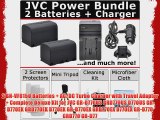 2 BN-VF815U Batteries   AC/DC Turbo Charger with Travel Adapter   Complete Deluxe Kit for JVC