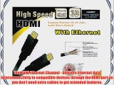 PTC 50ft 24AWG Premium GOLD Series CL2 rated High Speed HDMI with Ethernet - Supports 3D 4K