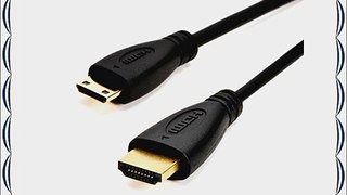 12' Mini-HDMI to HDMI Video Cable Camera Camcorder 1080p