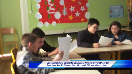 Jeanne d'Arc TV: l'interview d'Homère par les élèves de 6èmeB