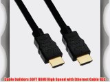 Cable Builders HDMI High Speed with Ethernet 3D Content Type 4K Resolution Ethernet Channel