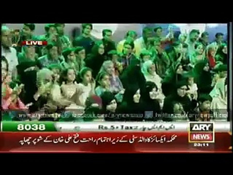 Umer Sharif’s singing retort to Indians Mukabla To Mu kala 26 March 2015