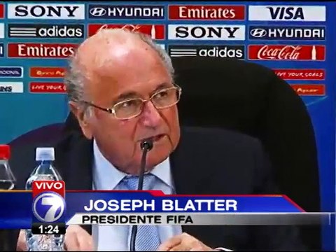 Blatter llena de elogios organización del Mundial en Costa Rica