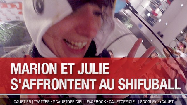 Marion et Julie s'affrontent au Shi-Fu-Ball à l'acceuil d'NRJ - C'Cauet sur NRJ
