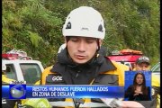 Restos humanos fueron hallados en zona de deslave en vía Alóag - Santo Domingo