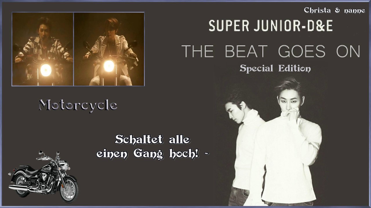 Super Junior D&E - Motorcycle  k-pop [german Sub] 'The Beat Goes On' Special Edition