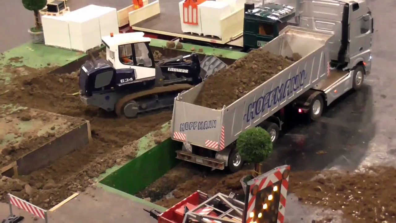 RC CONSTRUCTION SITE, RC BAUSTELL ,STRON RC MACHINES