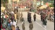 Dunya News - Flag lowering ceremony at Wagah Border, fervor patriotism observed