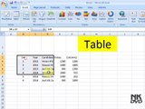 Lesson # 55 The Insert Table Part 2 (Microsoft Office Excel 2007_2010 Tutorial)