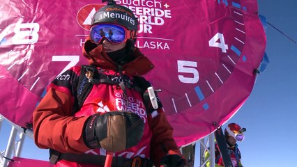 FWT15 - Run of Kevin Guri (FRA) Swatch Freeride World Tour 2015 Haines Alaska, USA