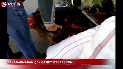Jandarmadan çek-senet operasyonu