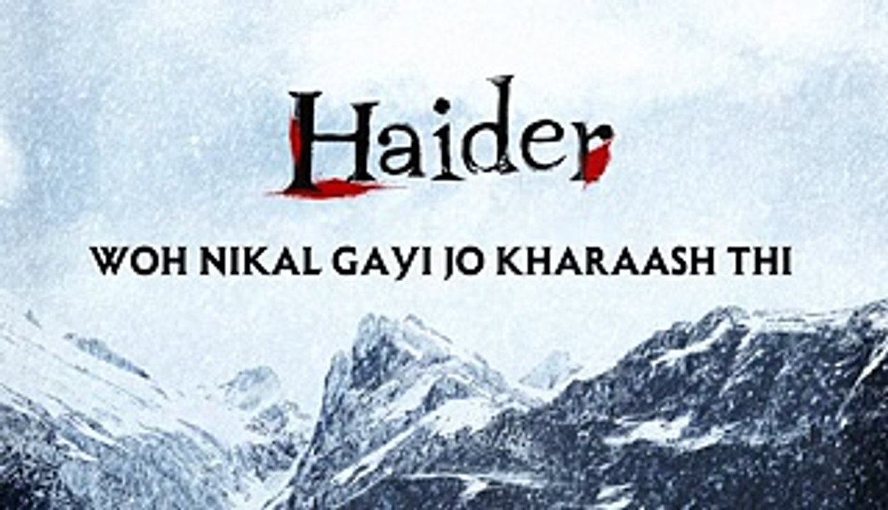 Aao Na HD Song - Haider - Vishal Dadlani - Music By Vishal Bhardwaj - Video Dailymotion