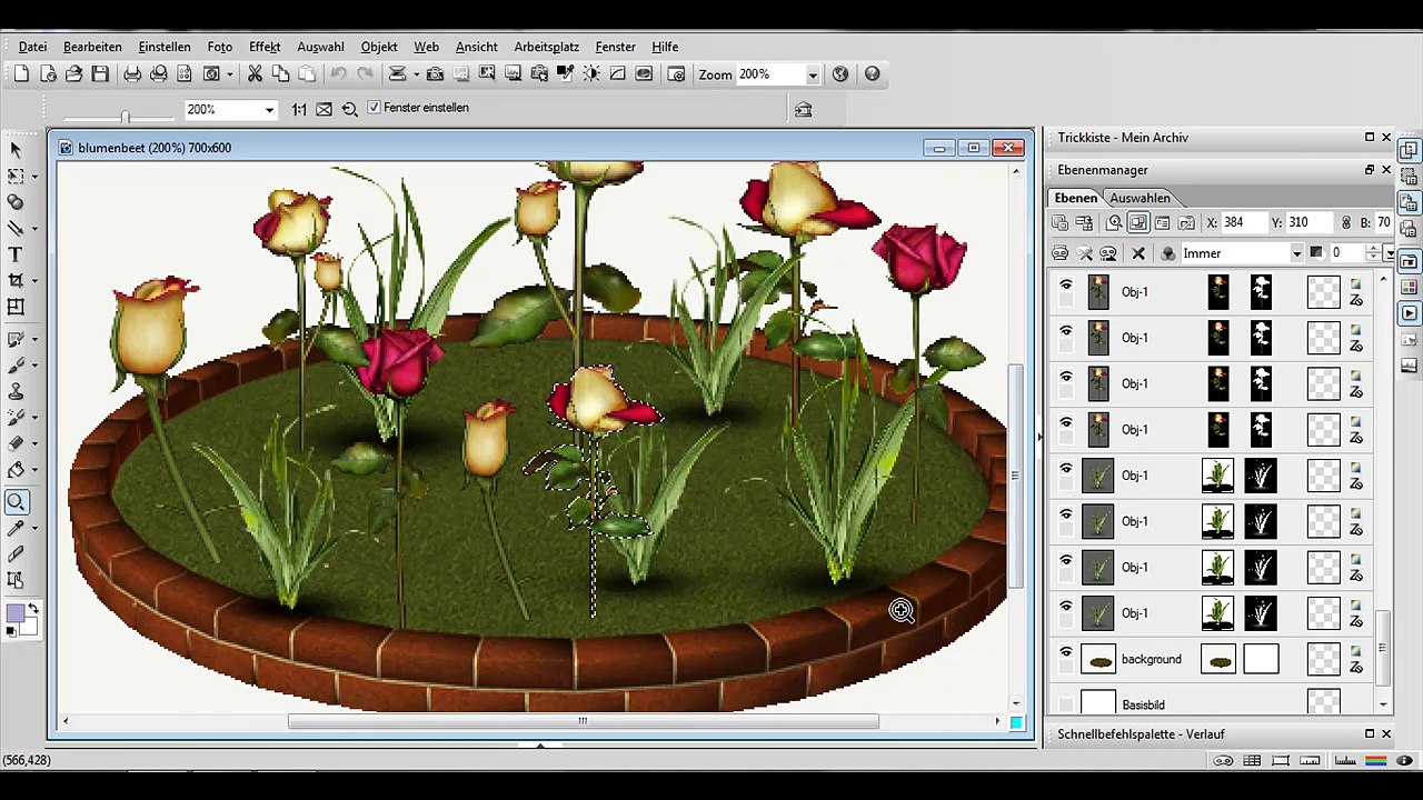 PhotoImpact-Ulead Gif Animator  Tutorial  Blumen wachsen lassen 2