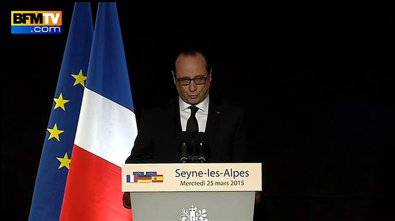 Tout sera fait pour identifier les victimes de l'A320, assure Hollande