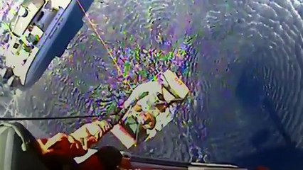 Coast Guard Makes Dramatic Helicopter Rescue