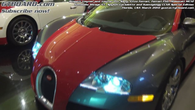1080 Supercar collection in detail Bugatti Veyron, Enzo Ferrari, Koenigsegg, Gemballa Mirage GT