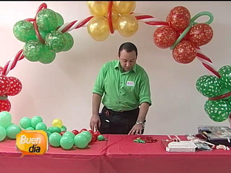 Elabore un arbolito con globos