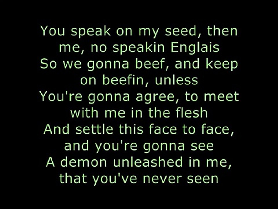 Eminem Go To Sleep ft. Obie Trice, DMX (Lyrics On Screen) (Benzino