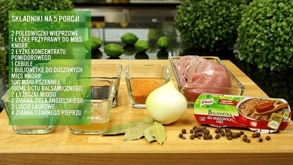 Przepis - Polędwiczka z octem balsamicznym i miodem