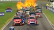 V8 Supercar explodes into flames at startline!!!