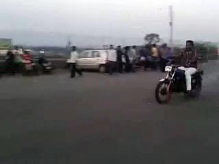 Awesome Bike Stunts At Gandipet 16   03   2014