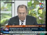 Destacan Lavrov y Ortega fortaleza de relaciones Rusia-Nicaragua
