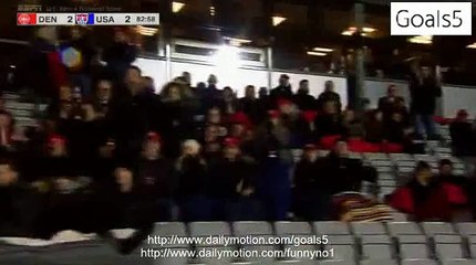 Bendtner N 2 nd Goal Denmark 2 - 2 USA Friendly Match 25-3-2015