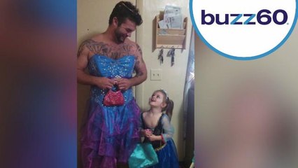Uncle of the Year Wears Princess Dress to See 'Cinderella' with Niece