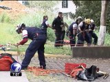 Cruz Roja rescató cuerpo de hombre que murió al caer a cauce de río en Pavas