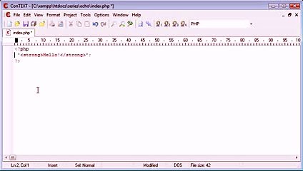 Beginner PHP Tutorial - 10 - print